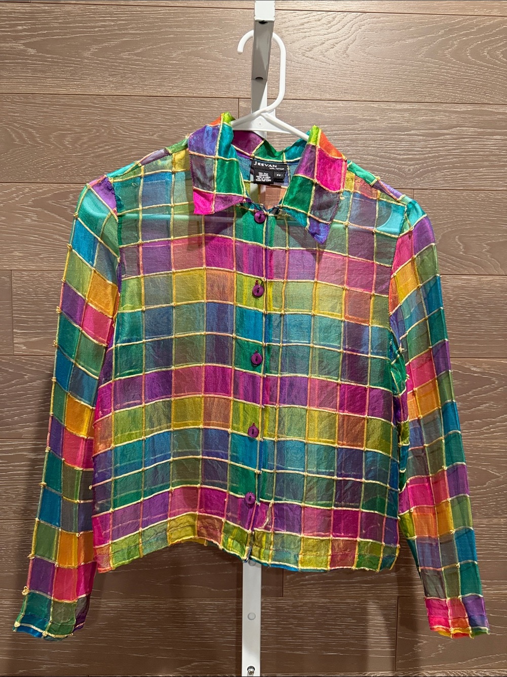 Vintage Silk Sheer Blouse/Jacket